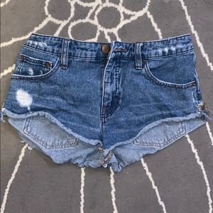 Free People denim shorts, size 25